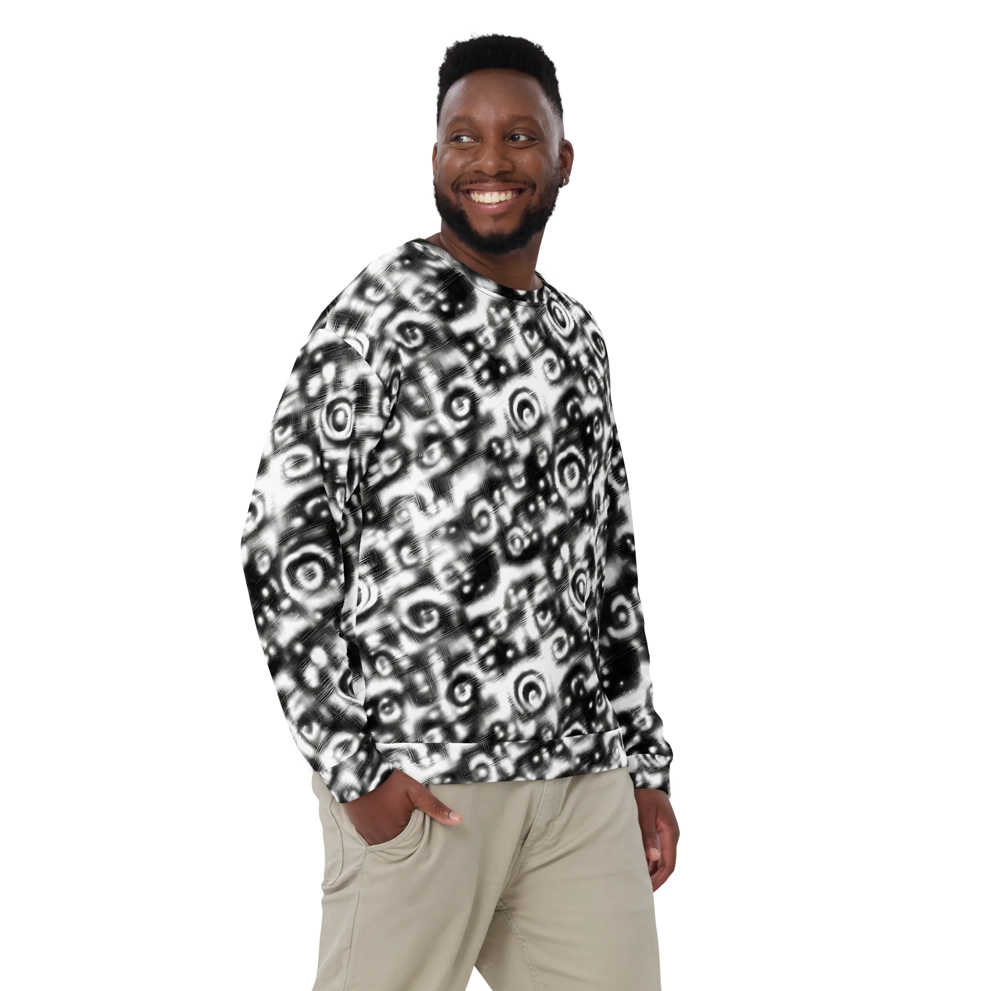 Bernhard Swirl on Sweatshirt — Front