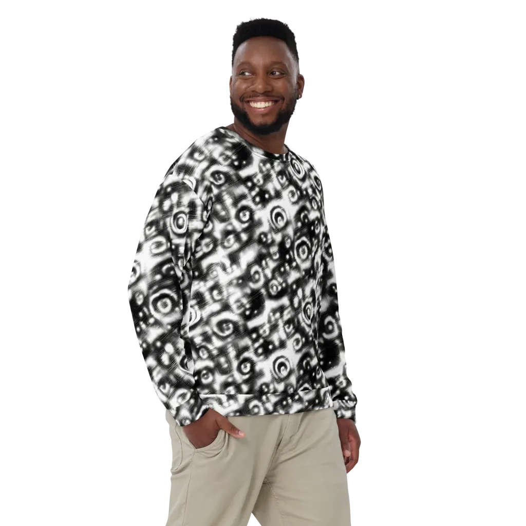 Bernhard Swirl on Sweatshirt — Front