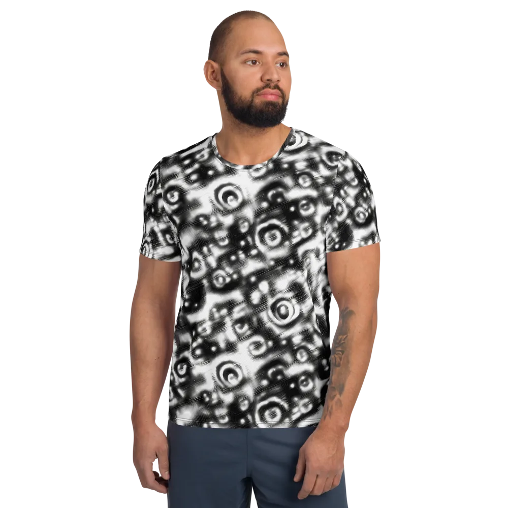 Bernhard Swirl on Men's Athletic T-Shirt — Front