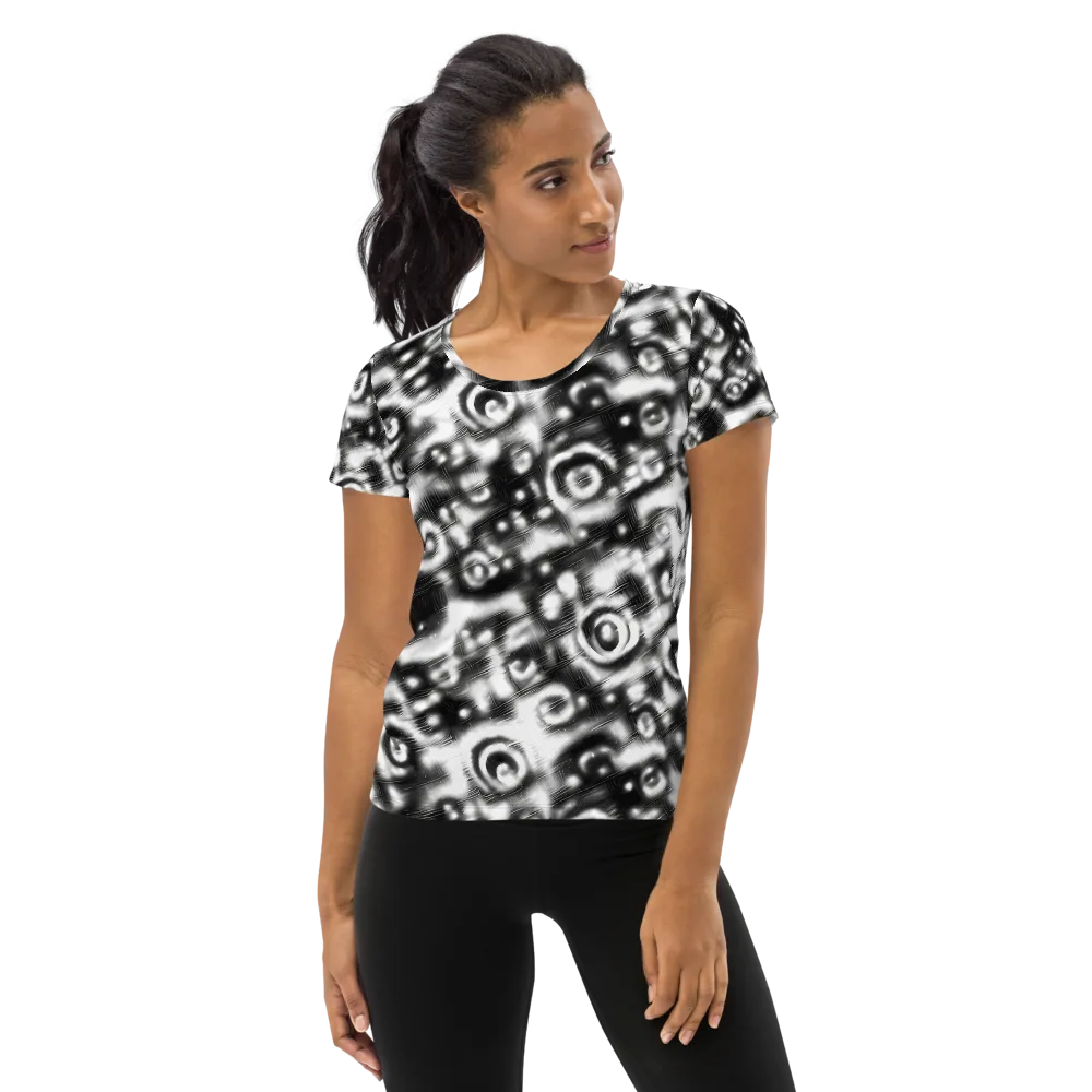 Bernhard Swirl on Women's Athletic T-Shirt — Front