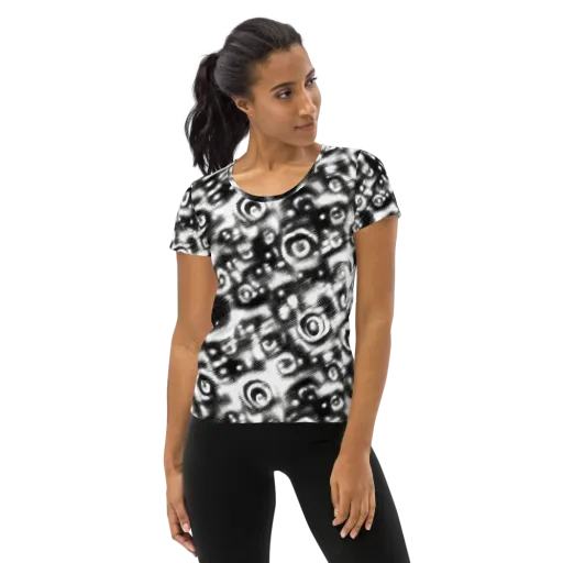 Bernhard Swirl on a Women's Athletic T-Shirt