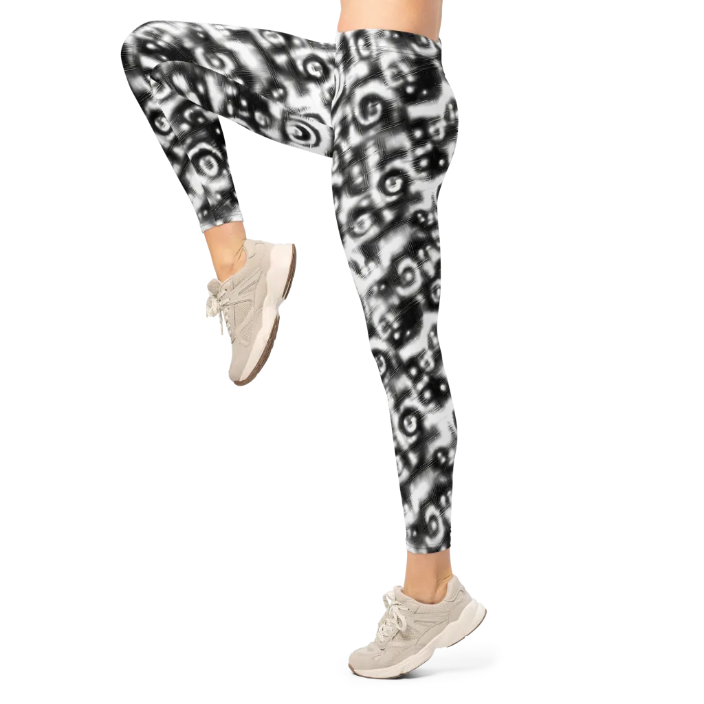 Bernhard Swirl on Leggings — Left