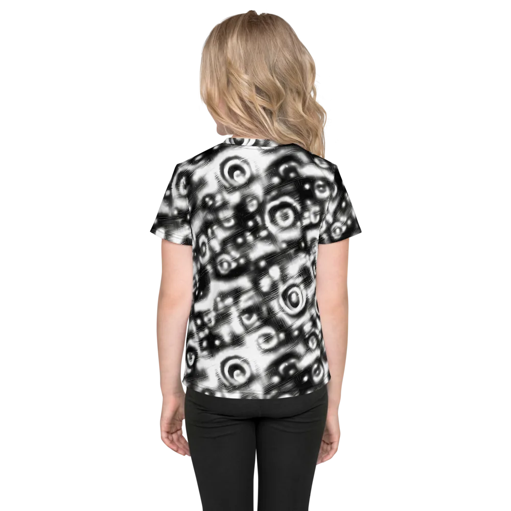 Bernhard Swirl on Kids Crew Neck T-Shirt — Back