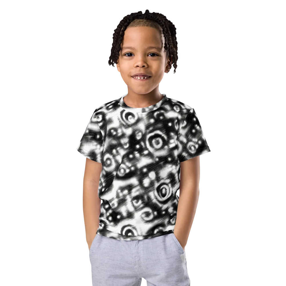 Bernhard Swirl on Kids Crew Neck T-Shirt — Front