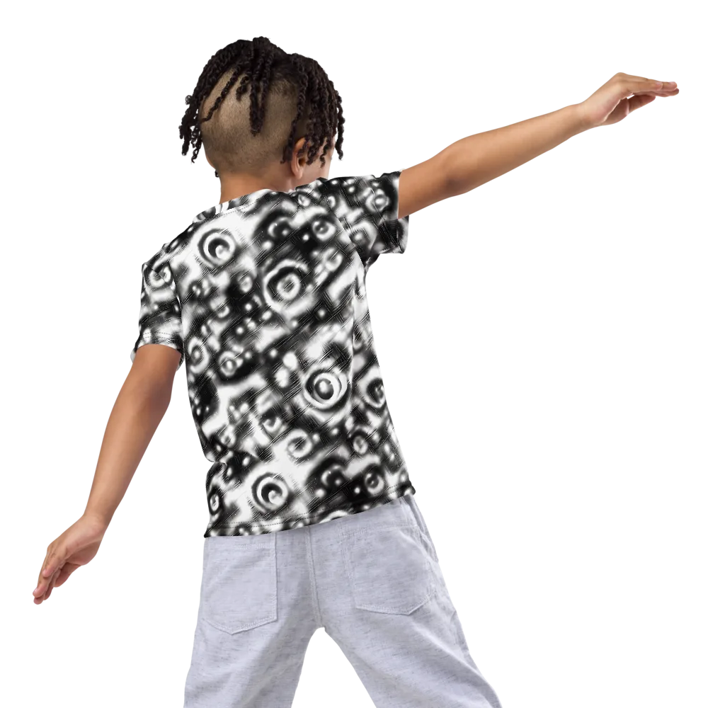 Bernhard Swirl on Kids Crew Neck T-Shirt — Back