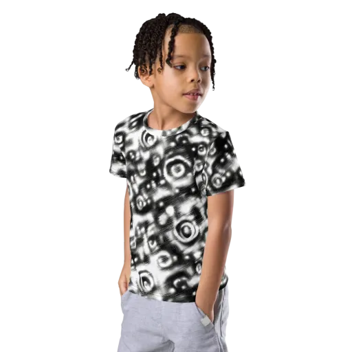 Bernhard Swirl on a Kids Crew Neck T-Shirt