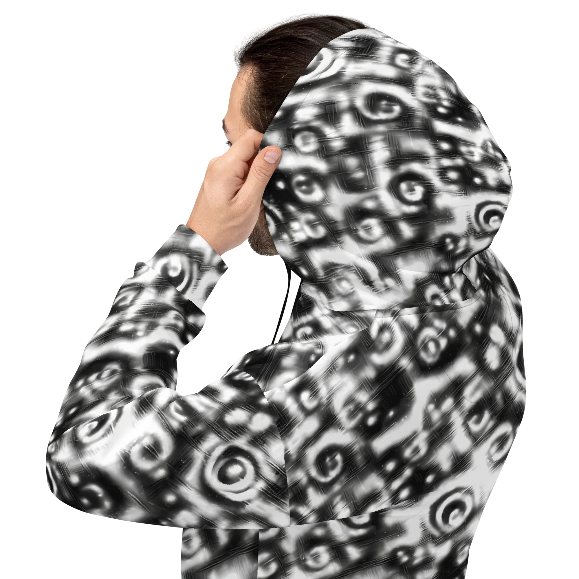 Bernhard Swirl on Hoodie — Back