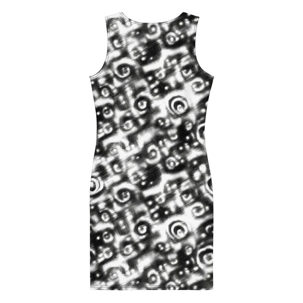 Bernhard Swirl on Bodycon Dress — Back