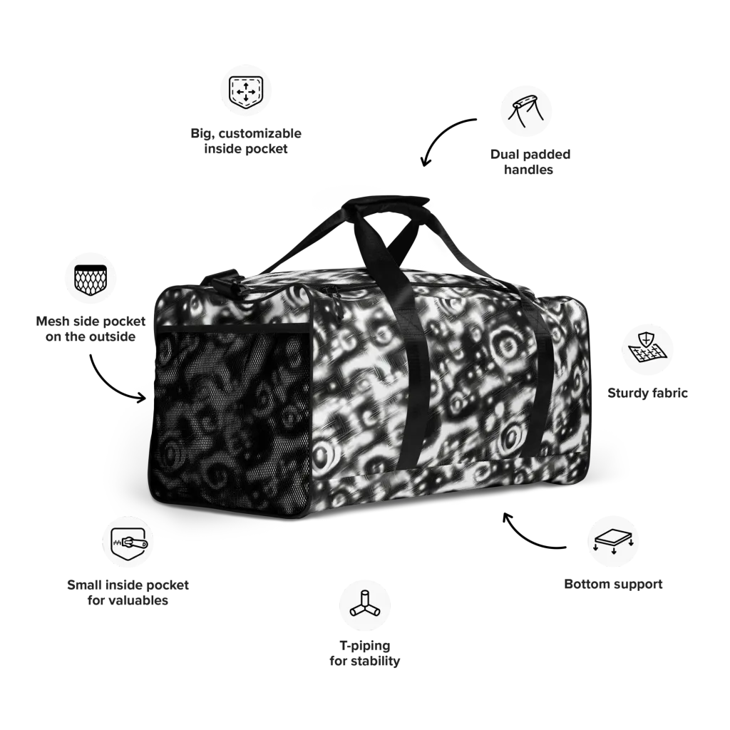 Bernhard Swirl on Duffle Bag — Right Front