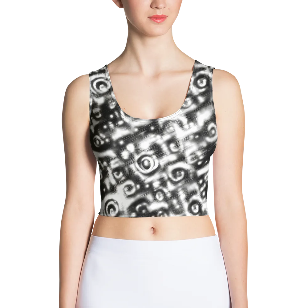 Bernhard Swirl on Crop Top — Front