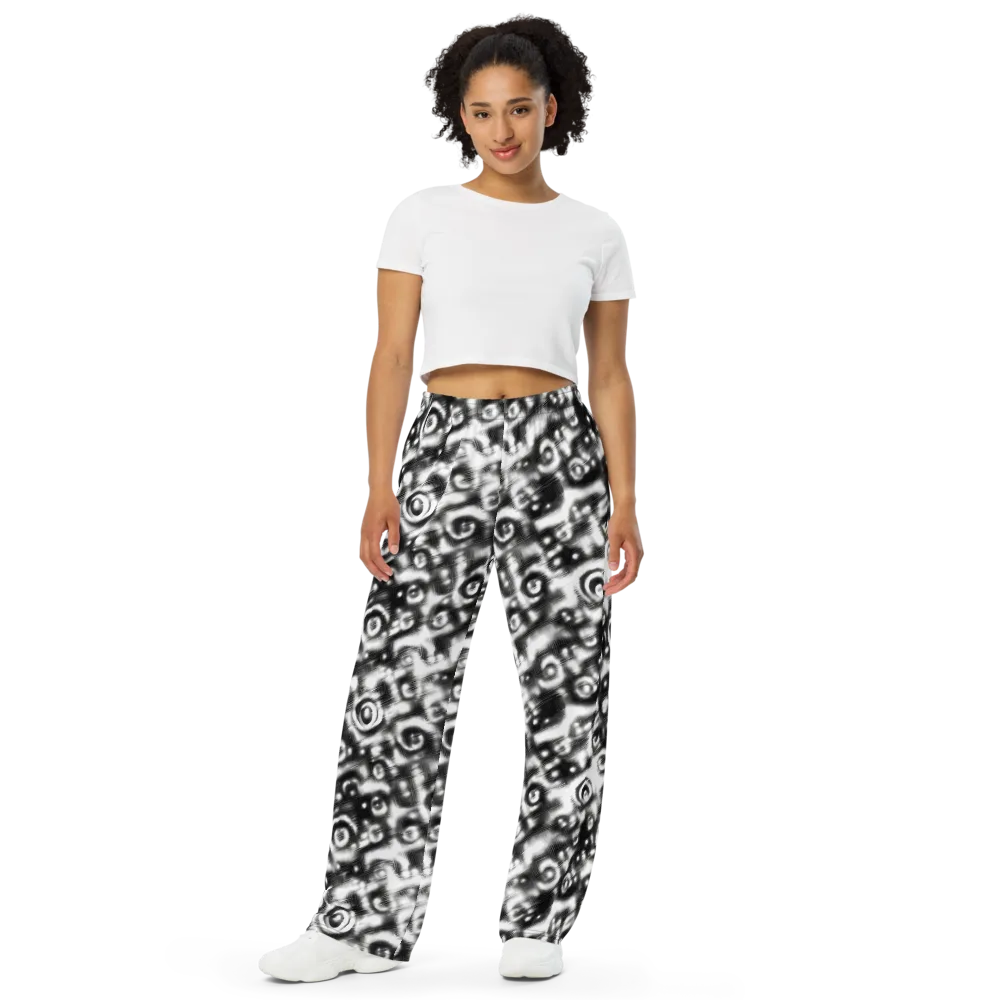 Bernhard Swirl on Wide-Leg Pants — Front