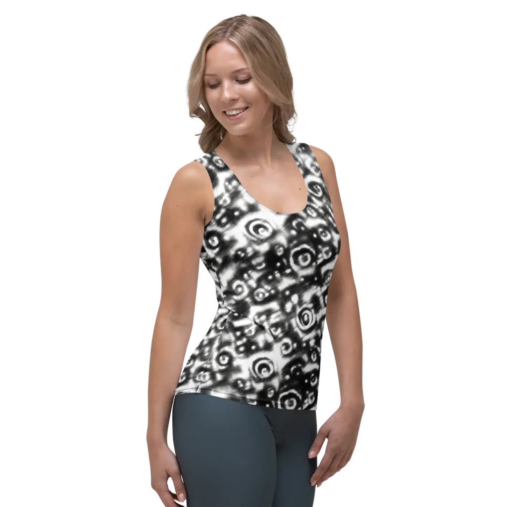 Bernhard Swirl on Women's Tank Top — Right Front