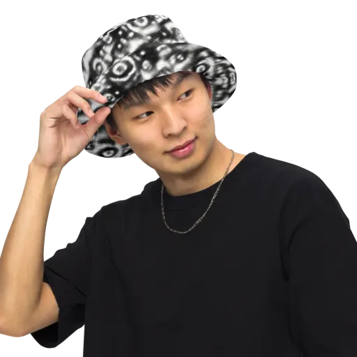 Bernhard Swirl on a Reversible Bucket Hat