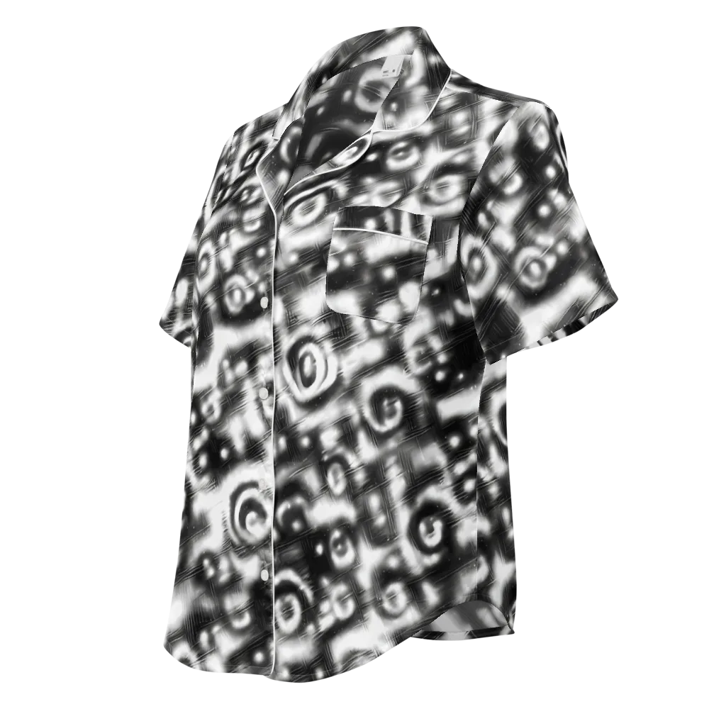 Bernhard Swirl on Women's Short Sleeve Pajama Top — Left Front