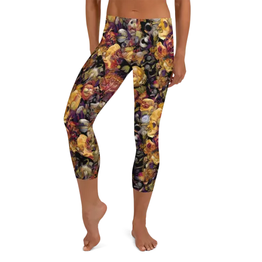 Arcimboldo Abundance on a Capri Leggings