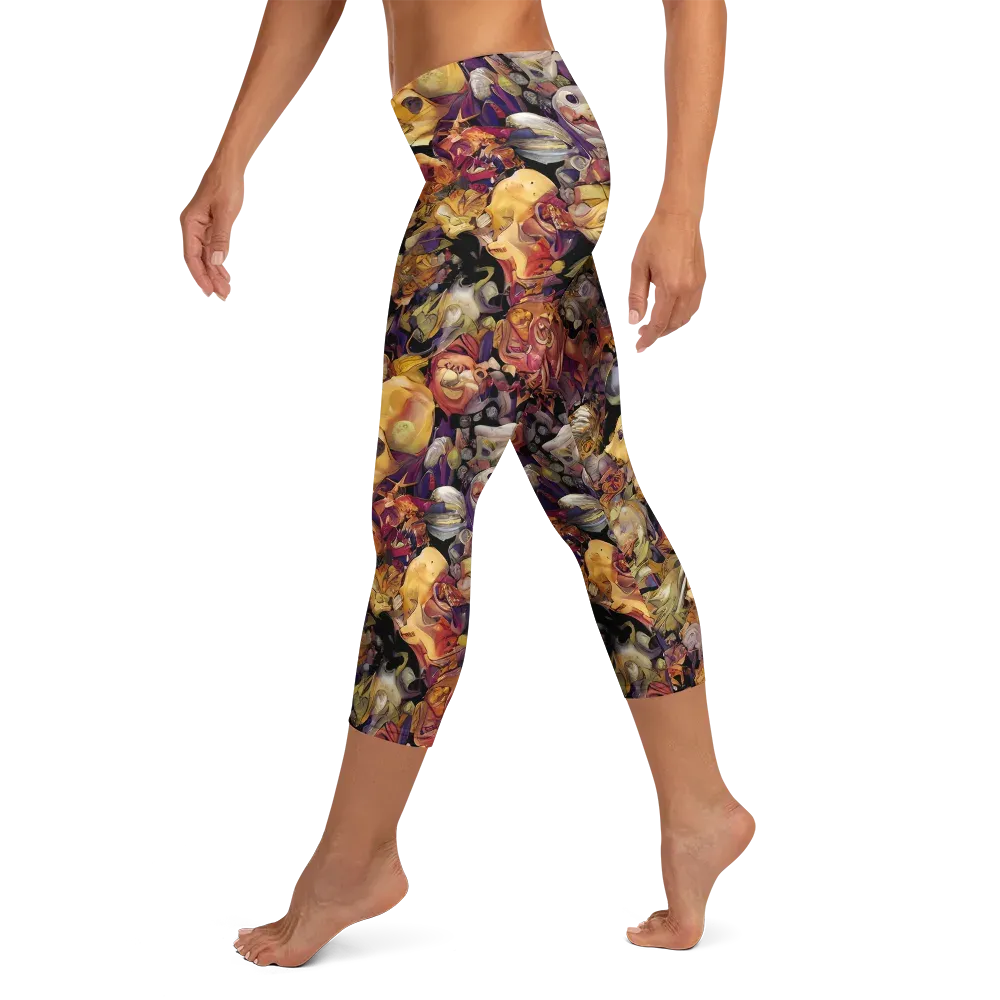 Arcimboldo Abundance on Capri Leggings — Left