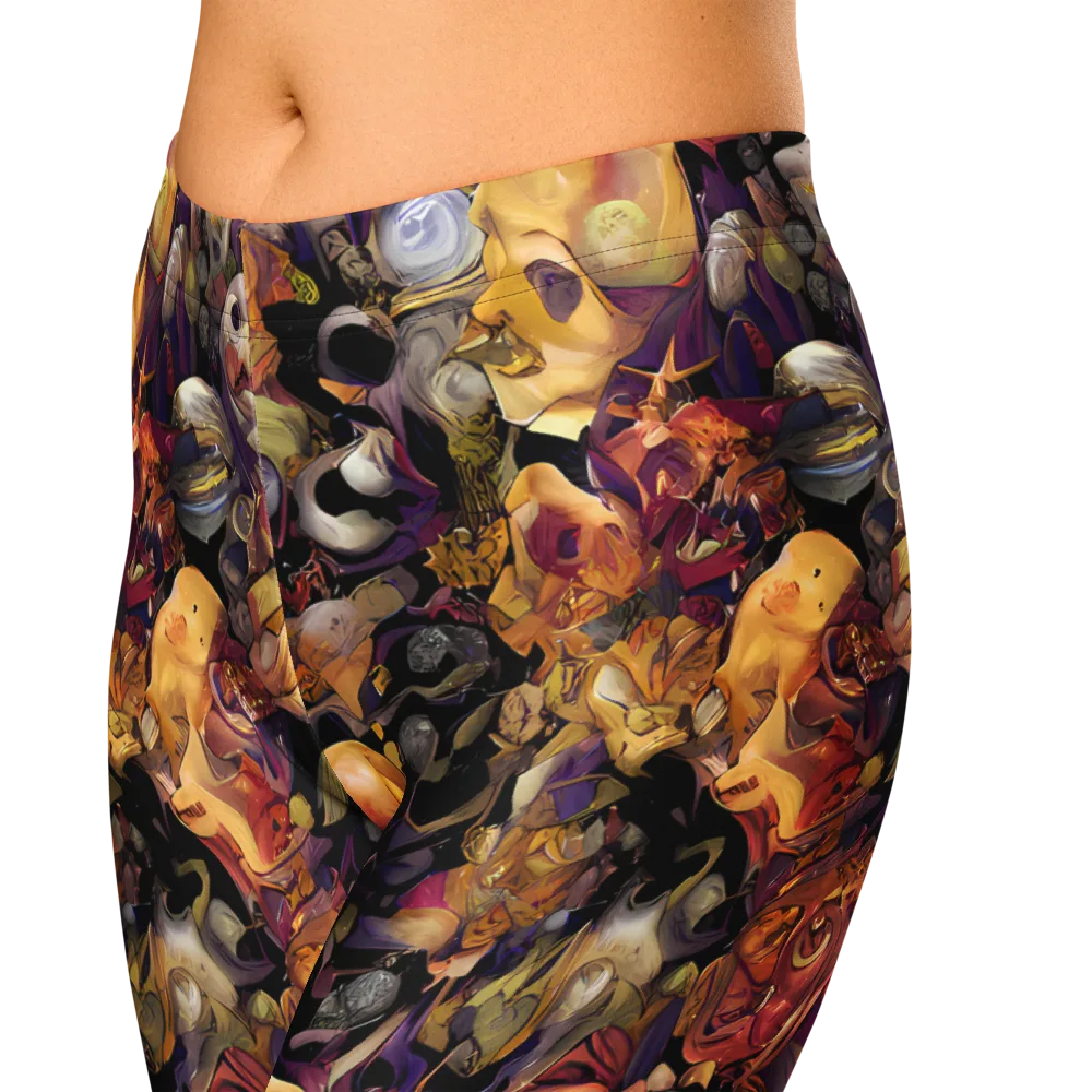 Arcimboldo Abundance on Capri Leggings — Zoomed-in