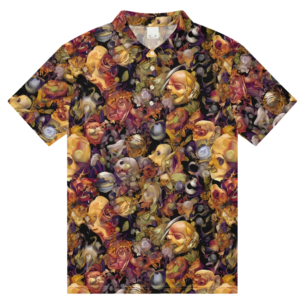 Arcimboldo Abundance on Men's Slim Fit Polo Shirt — Front