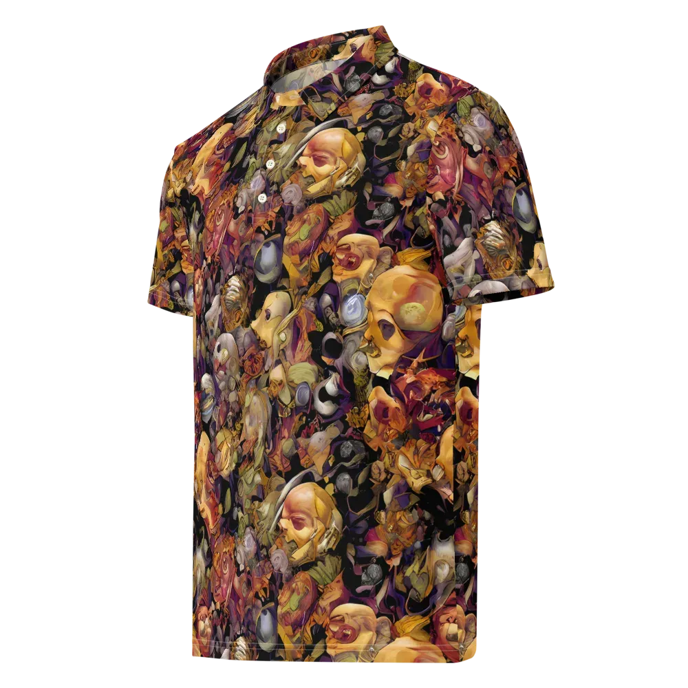 Arcimboldo Abundance on Men's Slim Fit Polo Shirt — Left Front