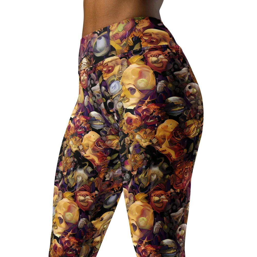 Arcimboldo Abundance on Yoga Leggings — Left Front