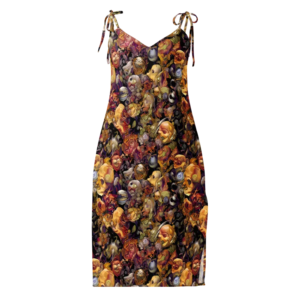 Arcimboldo Abundance on Slip Dress — Front