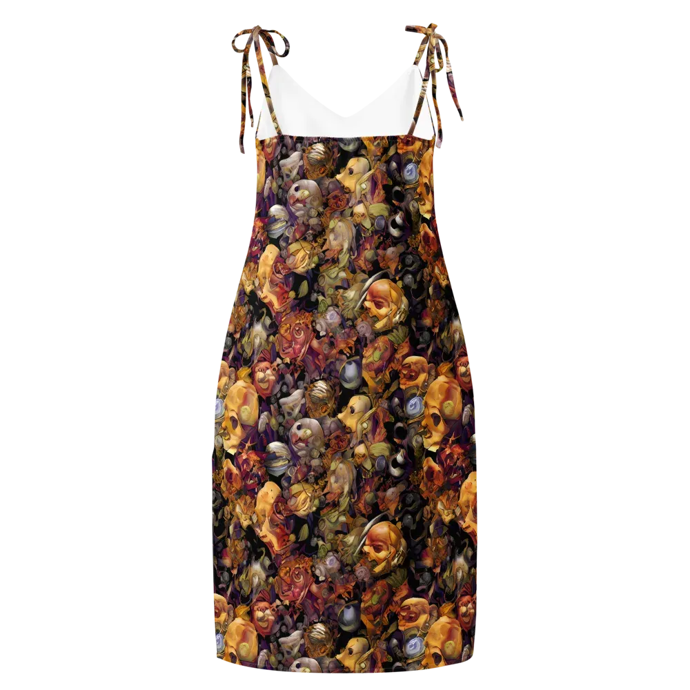 Arcimboldo Abundance on Slip Dress — Back
