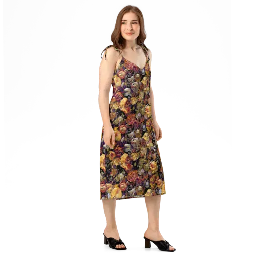 Arcimboldo Abundance on a Slip Dress