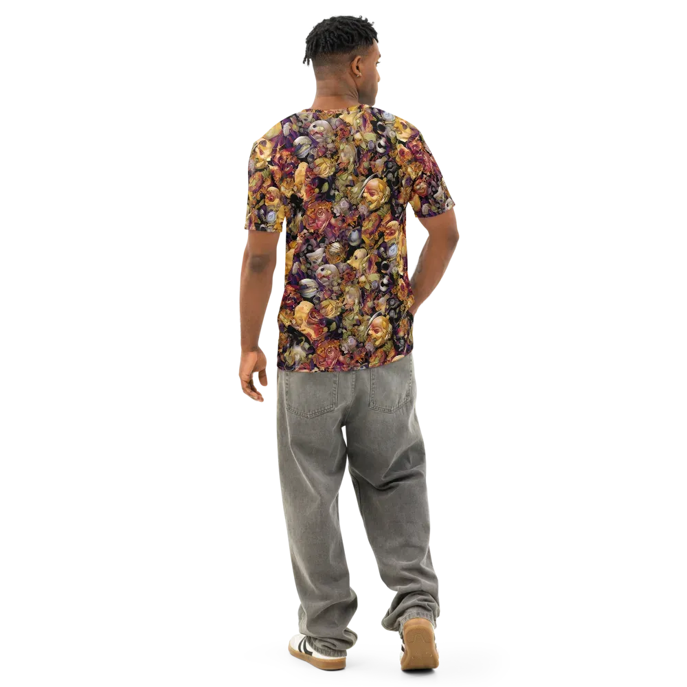 Arcimboldo Abundance on Men's Cotton Crew Neck T-Shirt — Back