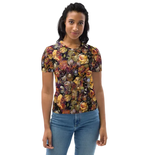 Arcimboldo Abundance on a Women's Crew Neck T-Shirt
