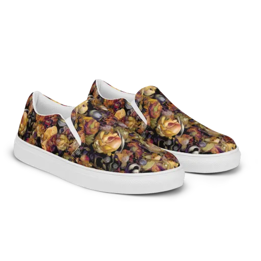Arcimboldo Abundance on a Men's Slip-On Canvas Shoes