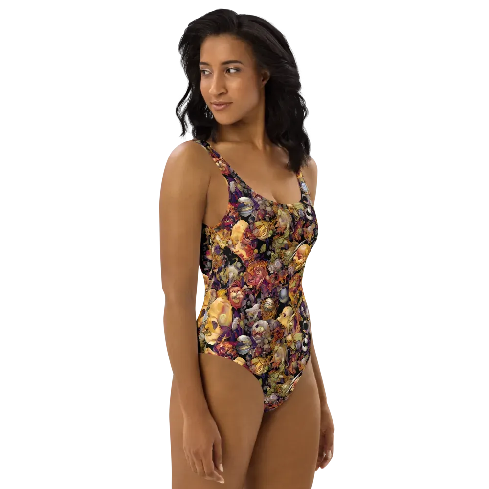 Arcimboldo Abundance on One-Piece Swimsuit — Right