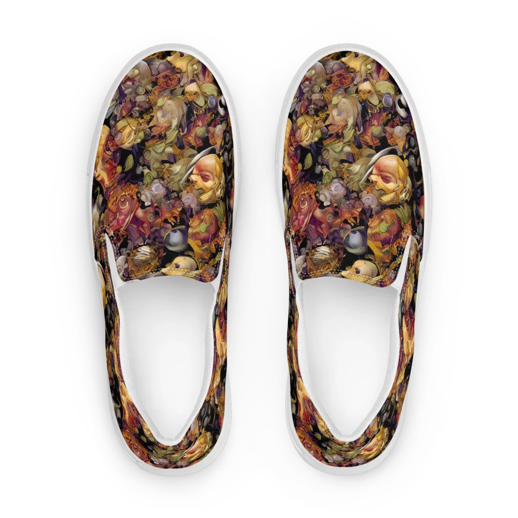 Arcimboldo Abundance on Women's Slip-On Canvas Shoes — Front