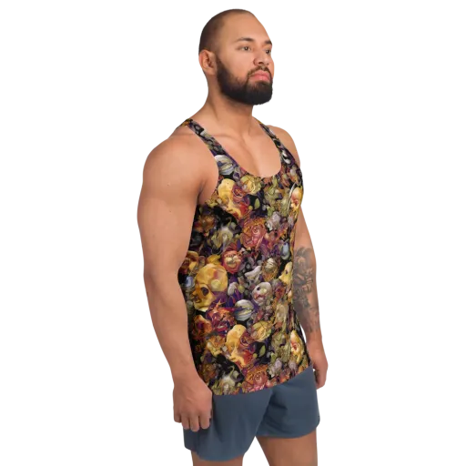 Arcimboldo Abundance on a Men's Tank Top