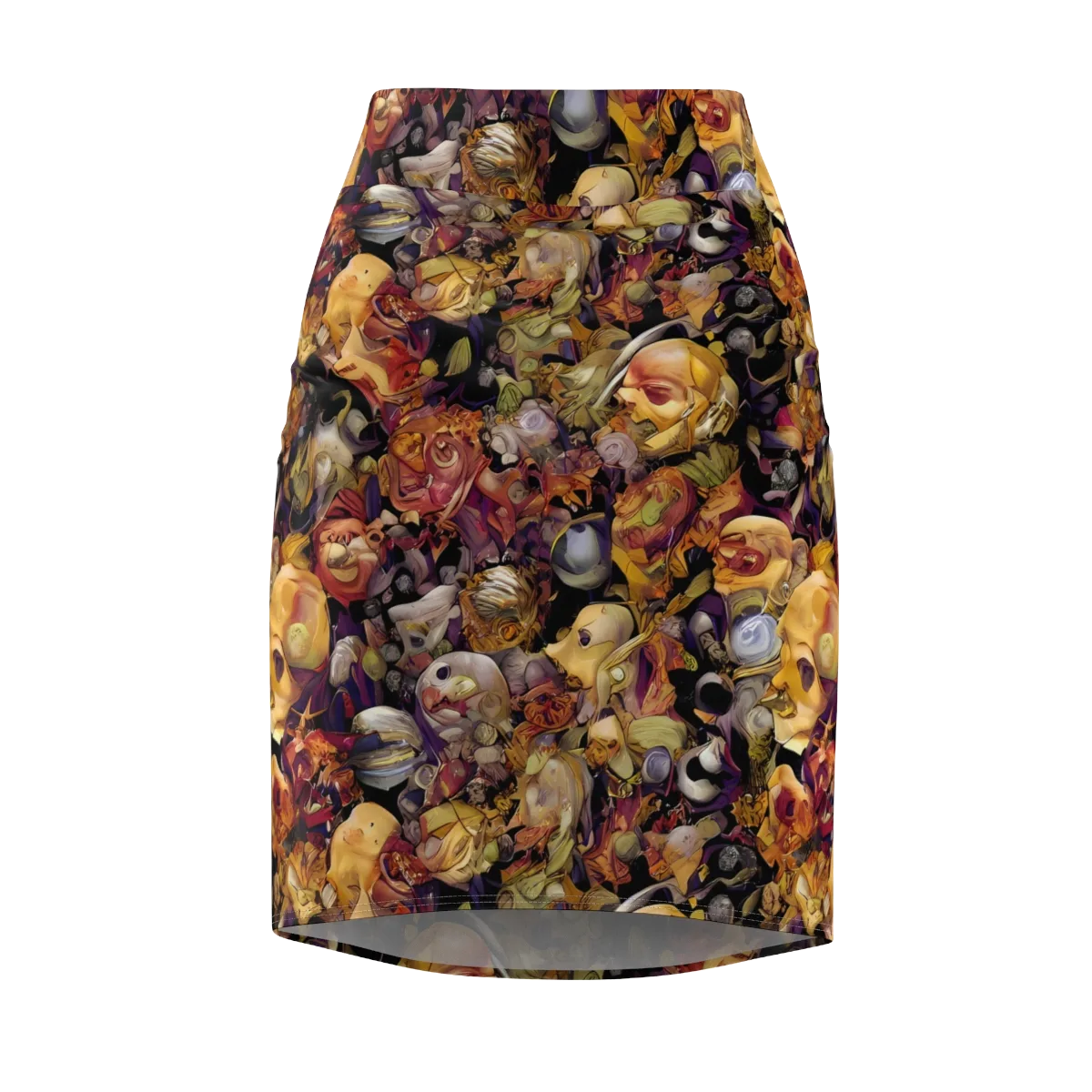 Arcimboldo Abundance on Pencil Skirt — Front