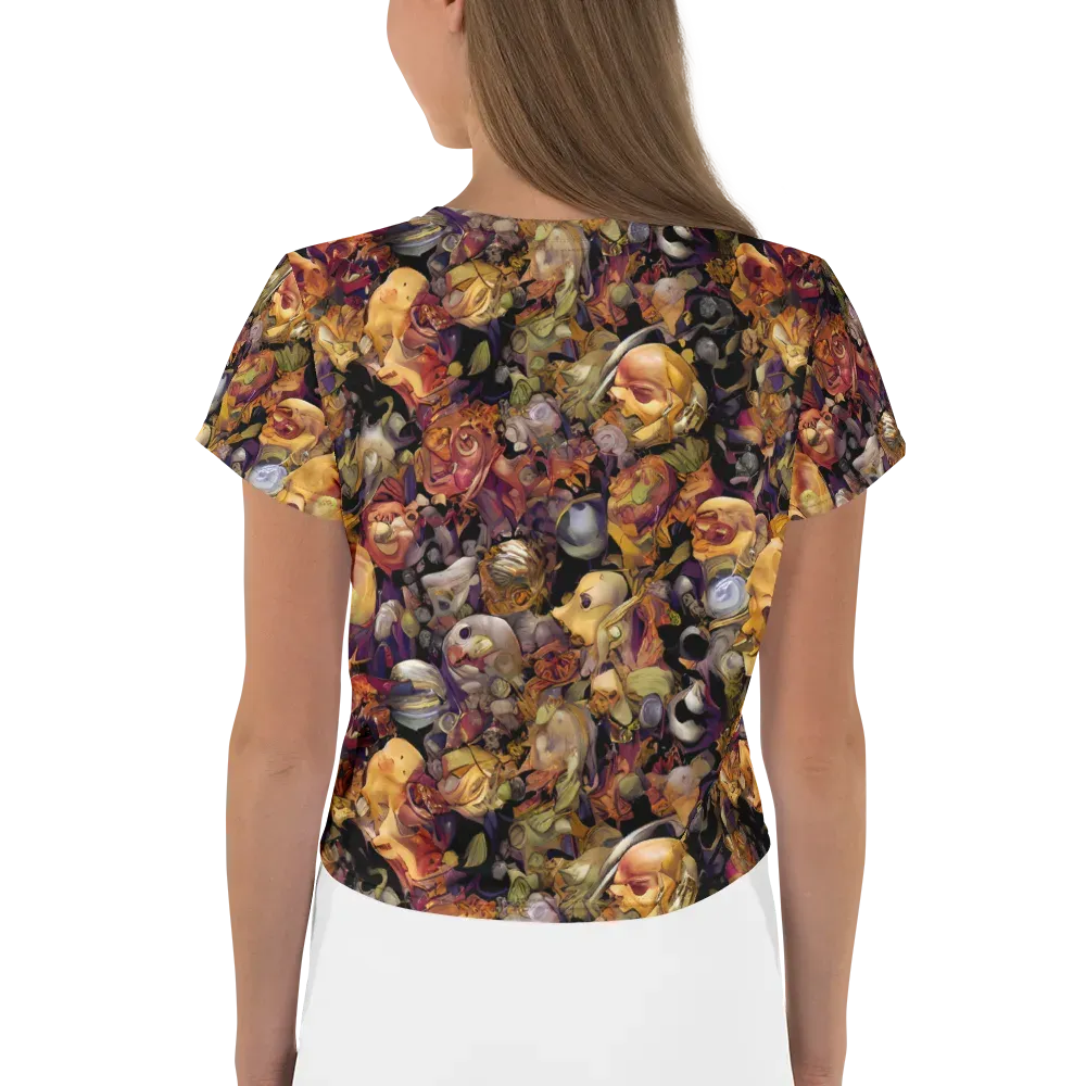 Arcimboldo Abundance on Crop Tee — Back