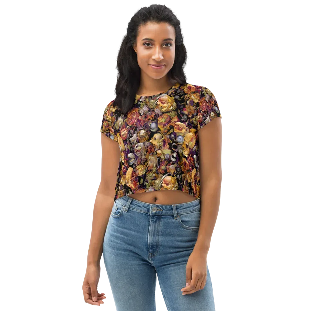 Arcimboldo Abundance on Crop Tee — Front