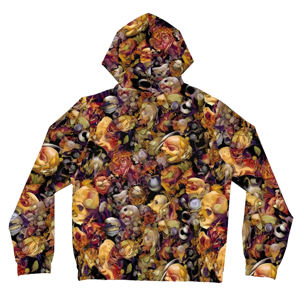 Arcimboldo Abundance on Women's Full-Zip Hoodie — Back