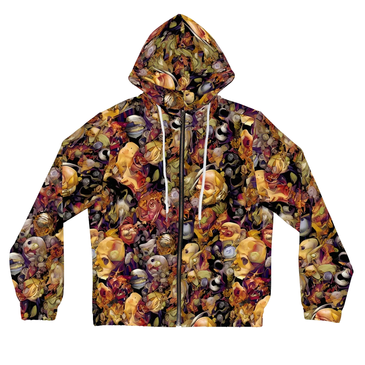 Arcimboldo Abundance on Women's Full-Zip Hoodie — Front