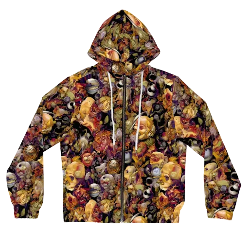 Arcimboldo Abundance on a Women's Full-Zip Hoodie