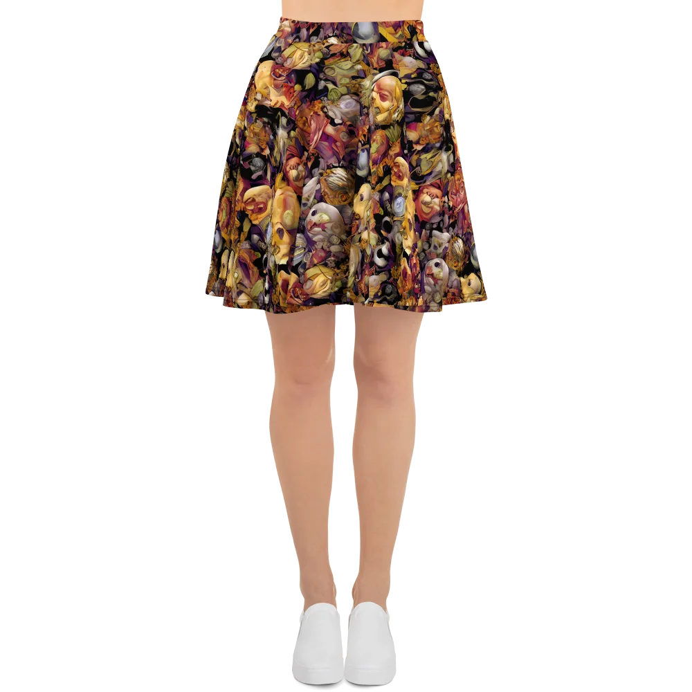 Arcimboldo Abundance on Skater Skirt — Front