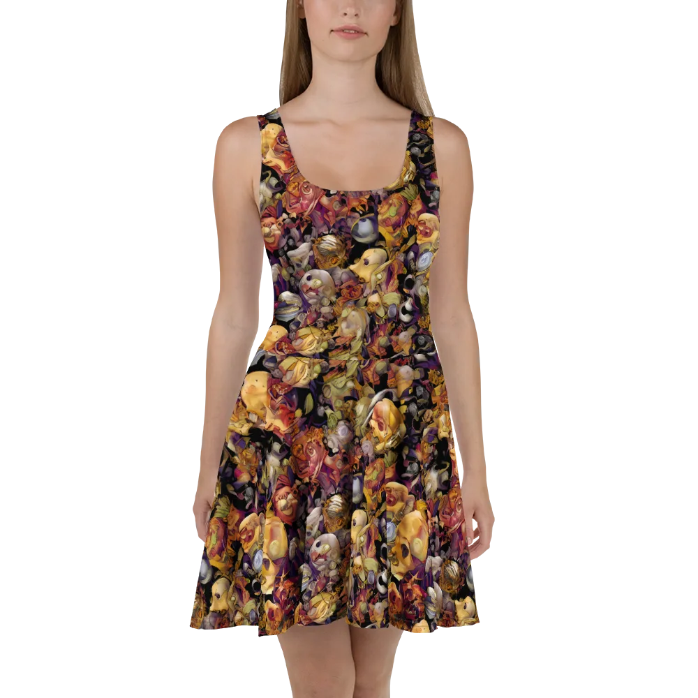 Arcimboldo Abundance on Skater Dress — Front