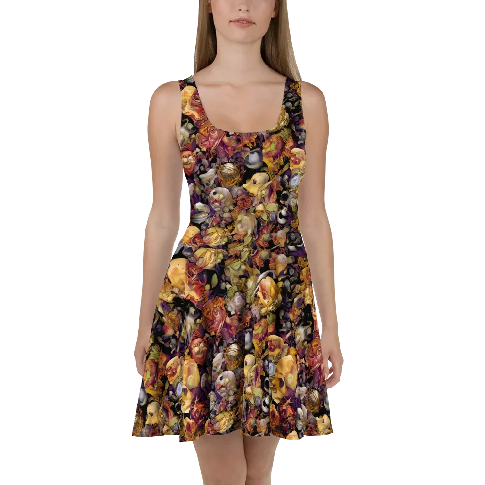 Arcimboldo Abundance on Skater Dress — Front