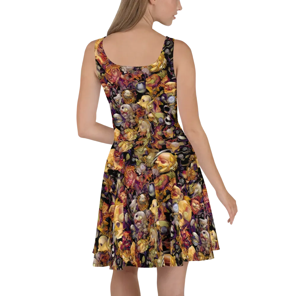 Arcimboldo Abundance on Skater Dress — Back