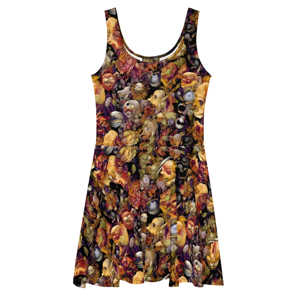 Arcimboldo Abundance on Skater Dress — Front