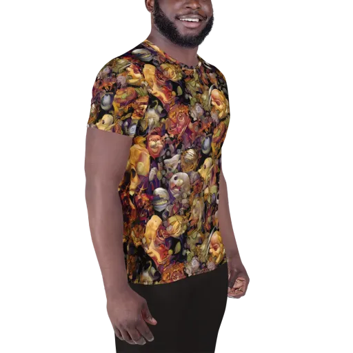 Arcimboldo Abundance on a Men's Athletic T-Shirt