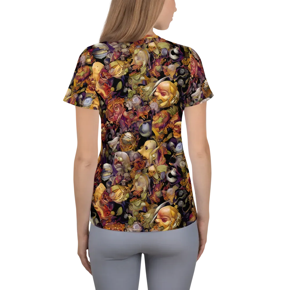 Arcimboldo Abundance on Women's Athletic T-Shirt — Back