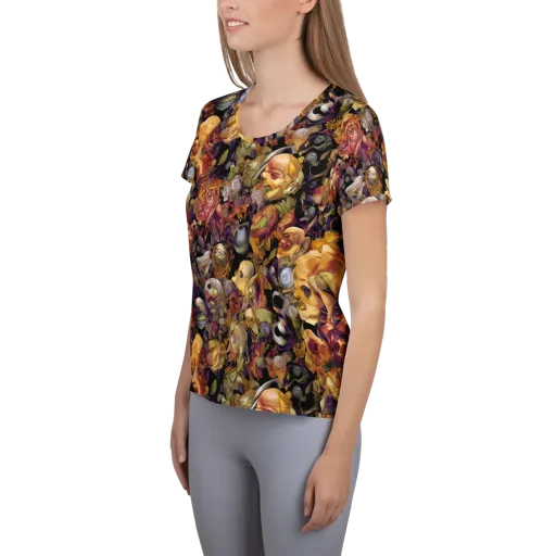 Arcimboldo Abundance on a Women's Athletic T-Shirt