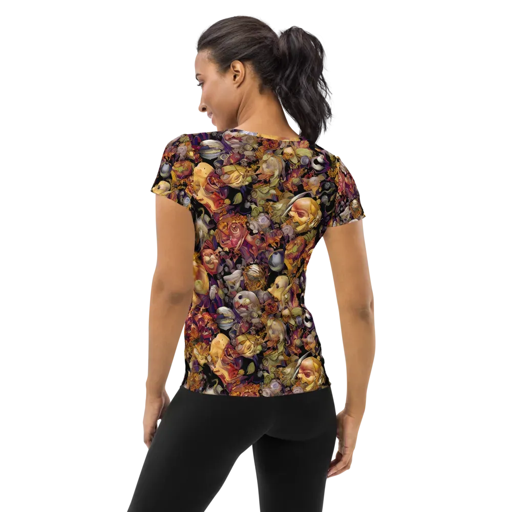 Arcimboldo Abundance on Women's Athletic T-Shirt — Back