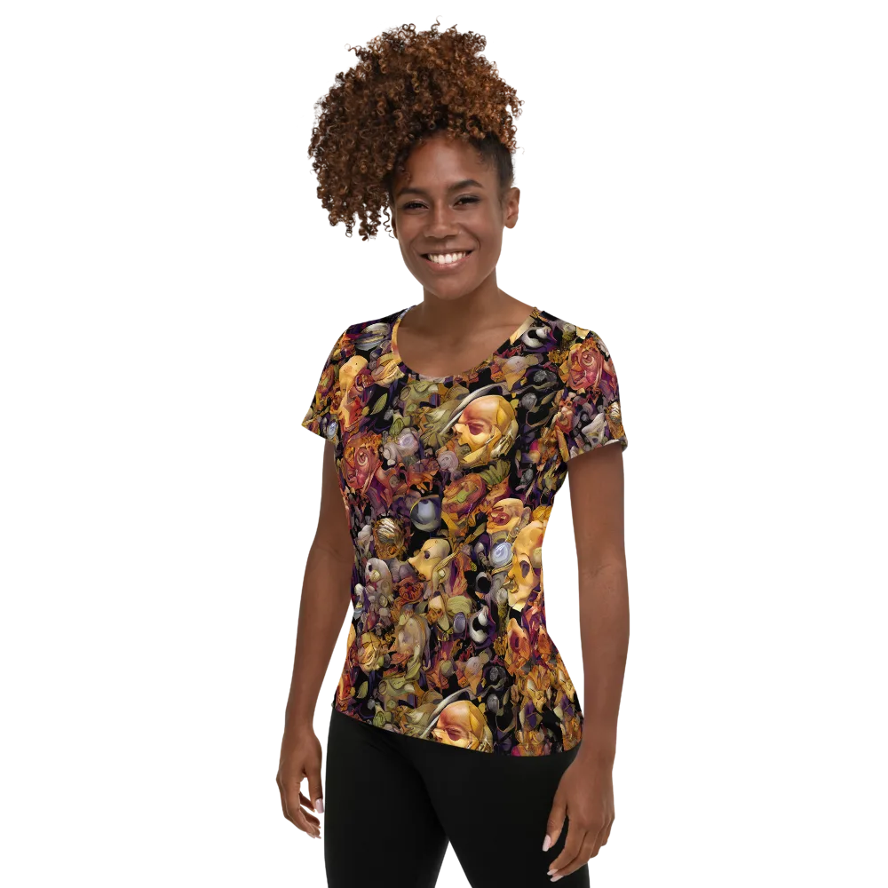 Arcimboldo Abundance on Women's Athletic T-Shirt — Left