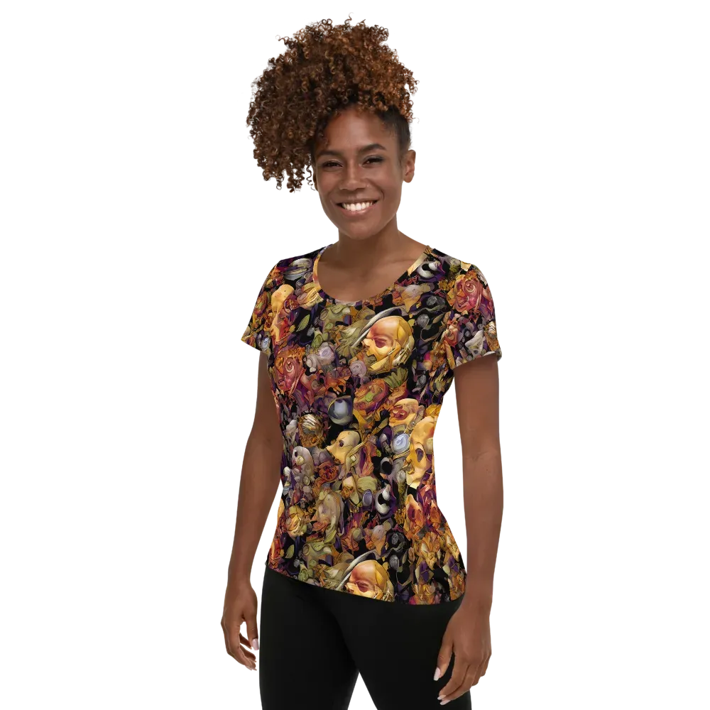 Arcimboldo Abundance on Women's Athletic T-Shirt — Left